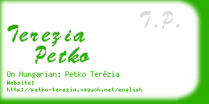 terezia petko business card